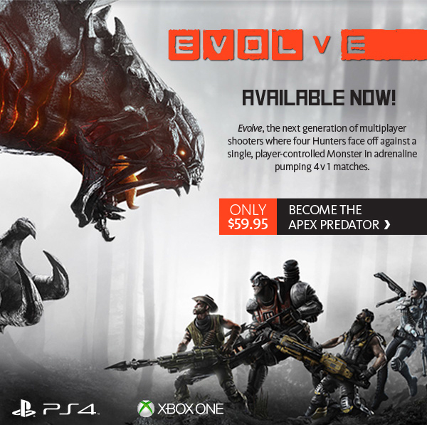 Evolve for PS4 and Xbox One