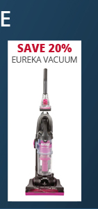 Save 20% Eureka Vacuums